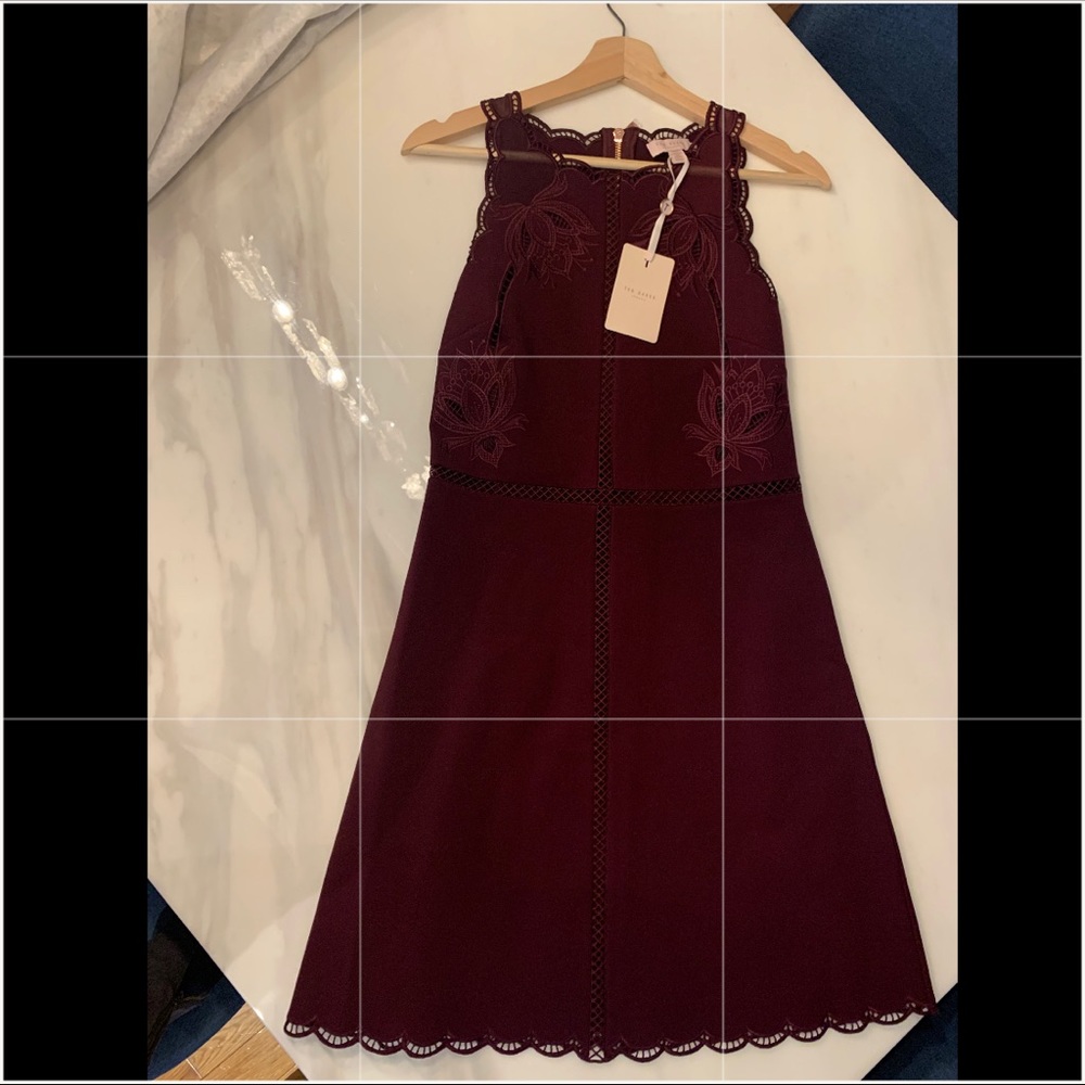 Ted Baker Brand New Prom embroidered dress